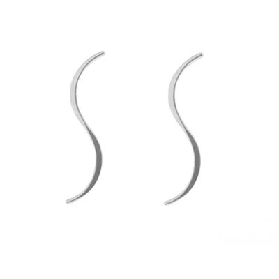 Image of Tianguis Jackson Sterling Silver Long S Drop Earrings
