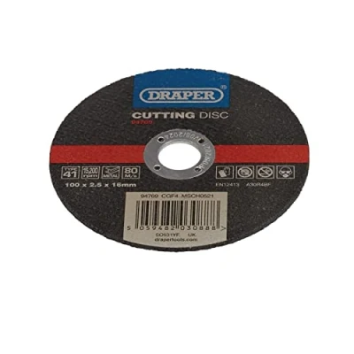 Image of Draper Metal Cutting Disc, 100 x 2.5 16mm