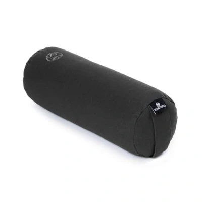Image of Yoga Studio Organic Buckwheat Mini Bolster Perfect for and Back Stretching 32x12cm (Graphite Grey)