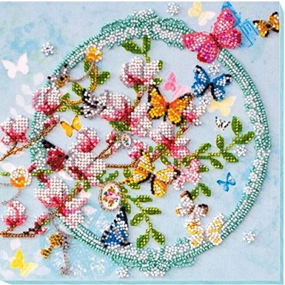Image of Abris Art AMB 020 Pearl Stitch Embroidery Set, Cotton, Multi Colour, 20 x 21 cm