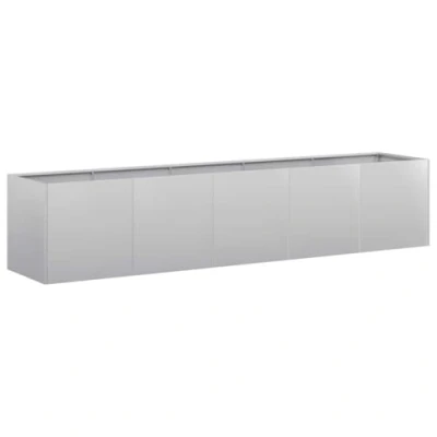 Image of vidaXL Planter 200x40x40 cm Galvanised Steel