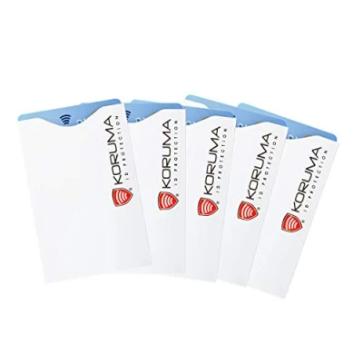 Image of KORUMA RFID Blocking Card Protector Sleeves Contactless Bank Debit and Credit Holder Security Protectors