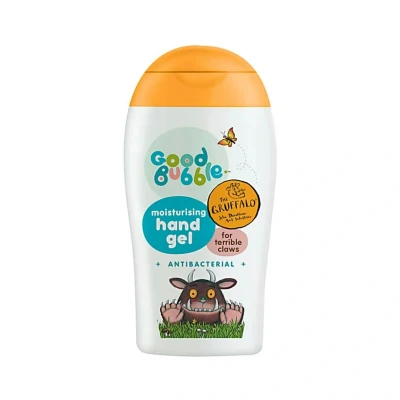 Image of Good Bubble Gruffalo Hand Gel for Kids 100ml Travel Size Moisturising Antibacterial Sanitiser Children and Sensitive Skin Fragrance Free
