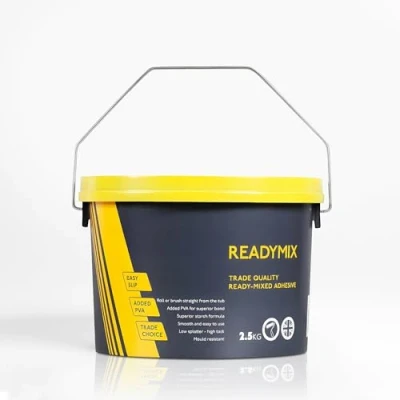 Image of Ready Mixed Wallpaper Paste 2.5kg Adhesive (Pre Mixed) High Tack &amp; Low Splatter The Wall Mould Resistant