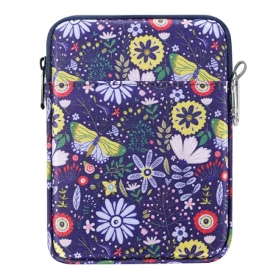 Image of MoKo 6 7&quot; Kindle Sleeve Bag,Protective Nylon Cover Compatible with Colorsoft 2024,Kindle Paperwhite 2021, All New Kindle/Kids (11th Generation) 2022, Oasis E Reader, Colorful Flowers
