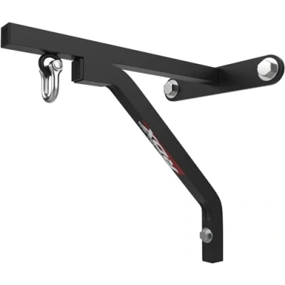 Image of RDX Punch Bag Wall Bracket, 16 Gauge Heavy Duty Iron Hanger, Steel Mount Hanging Stand Fixings D Shackle, Boxing MMA Kickboxing Muay Thai Punching Training, Rated for 100 lbs, Outdoor Fitness Home Gym