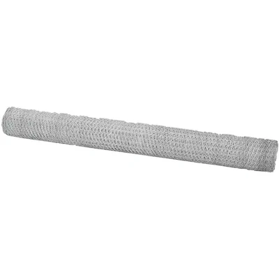 Image of vidaXL Hexagon Fence 1.6x100 m Galvanised Steel