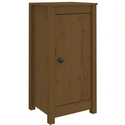 Image of vidaXL Sideboards 2 pcs in Honey Brown, Solid Pinewood Construction, Ample Storage Space, Versatile Installation, Suitable for Living Room, Bedroom, or Office&#039;.