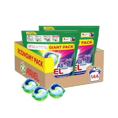 Image of Ariel All in 1 PODS Color Washing Capsules 144 pcs