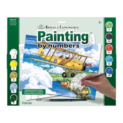 Image of Royal &amp; Langnickel PAL4 Nostalgic Plane Painting by Numbers Kit