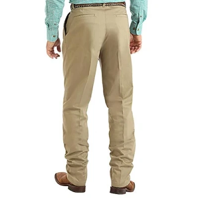 Image of Wrangler Men&#039;s Riata Pleated Relaxed Fit Casual Pant, Khaki, 36W x 30L