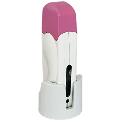 Image of EpilWax Wax Heater for 100 ml Roll Ons with Base Warmer Device Melting Refill Cartridges (Single, Pink)