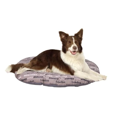 Image of Ferplast Dog Cushion Relax, for medium sized dogs, Cat Cushion, Mat kennels and cars Washable in Cotton with Soft Padding, 85 x 55 cm. Brown