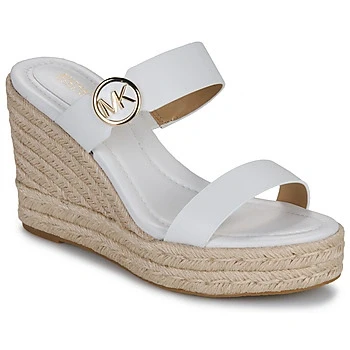 Image of Michael Kors Lucinda Heeled mules, Women&#039;s, Size: 7, Optic white shoes