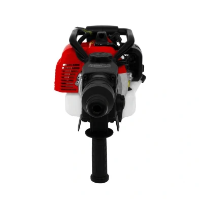 Image of T Mech Petrol Hammer Drill Cordless 2 Stroke 1KW 6500 RPM Rotary Breaker Chiselling Demolition Jackhammer Power Tool 37.7CC Single Cylinder Air Cooled Engine Chisel &amp; Bit Attachments Kit Grease