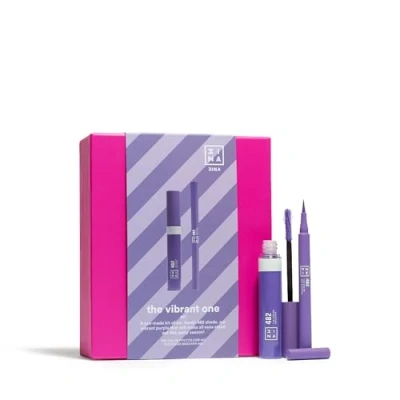 Image of 3INA Makeup The Vibrant One Kit Purple Perfect Set Eyeliner + Mascara Make up Gift
