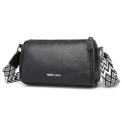 Image of Miss Lulu Cross Body Bag Women Genuine Leather Ladies Handbags &amp; Shoulder Bags Crossbody with Adjustable Strap