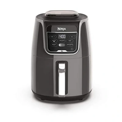 Image of Ninja AF150AMZ Air Fryer XL, 5.5 Qt. Capacity that can Fry, Roast, Bake, Reheat &amp; Dehydrate, with Dishwasher Safe, Nonstick Basket Crisper Plate and a Chef Inspired Recipe Guide, Grey