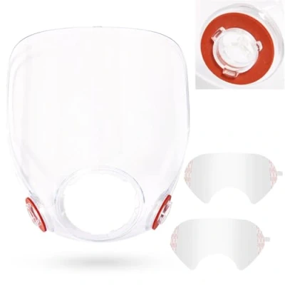 Image of 6898 Lens Assembly and 20 Packs 6885 Cover Compatible for 3M 6000, 6700, 6800, 6900 Series Respirator Mask, Protective 6800 Mask