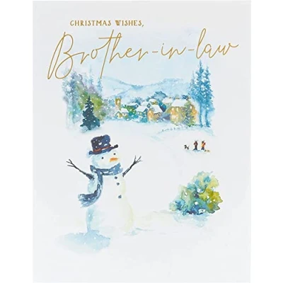 Image of UK Greetings Christmas Card for Brother in Law Him