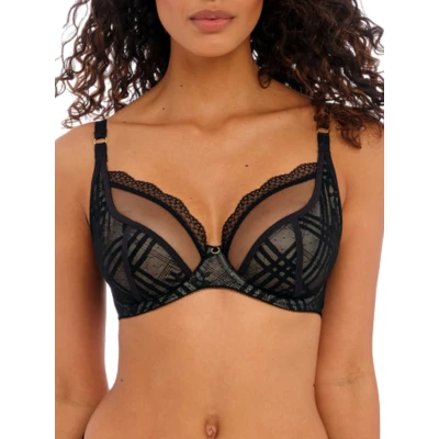 Image of Freya Womens Fatale Plunge Bra Black Polyamide Size 32E