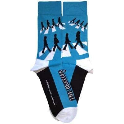 Image of Rock Off officially licensed products The Beatles Abbey Road Silhouettes Repeat Ankle Socks One Size