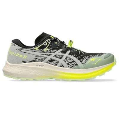 Image of Asics FUJI LITE 5 Trail running shoes, Women&#039;s, Size: 4.5, Black/oatmeal Textile/synthetics