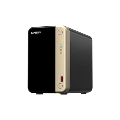 Image of QNAP TS 264 8G 2 Bay, Intel Quad core CPU, x M.2 Slots, 2.5GbE Desktop NAS, Bay 8GB RAM