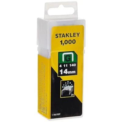 Image of Stanley 1 TRA709T 14mm Heavy Duty Staple (1000 Pieces), Yellow