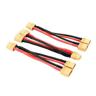 Image of BDHI 3pcs XT60 Parallel Battery Connector 2 Male to 1 Female Adapter Cable for RC Multicopter Quadcopter(BDHI 31)