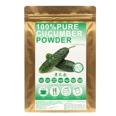 Image of Plant Gift 100% Pure Cucumber Powder Natural Flour, Great Flavor for Drinks, Smoothie, cakes and Beverages, Non GMO Powder, No Filler, additives 100G/3.25oz