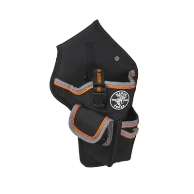 Image of Klein Tools 5183 Tool Bag, Tradesman Pro Drill Pouch Made of 1680d Ballistic Weave, Holster with Pockets for and Bits