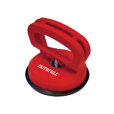 Image of Faithfull FAISUCPAD Single Pad Suction Lifter 120 mm Pads, Supports Up to 30 kg