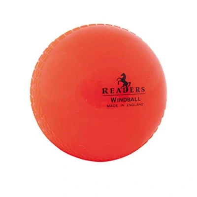 Image of Readers Windball practice cricket ball bulk discounts (Orange,Senior, 2 pack)