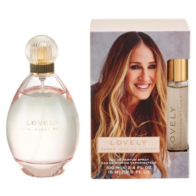 Image of Sarah Jessica Parker Lovely Perfume Gift Set (Inc. 100ml Eau de Parfum For Women &amp; 15ml Purse Spray) Sets Genuine SJP Fragrance