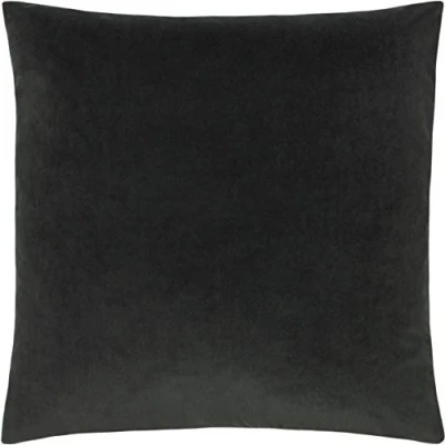 Image of Paoletti Sunningdale Polyester Filled Cushion, Charcoal, 50 x 50cm