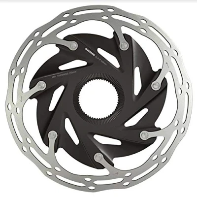 Image of Sram Rotor Centerline X Road 2 Piece: Black 160mm Centerlock