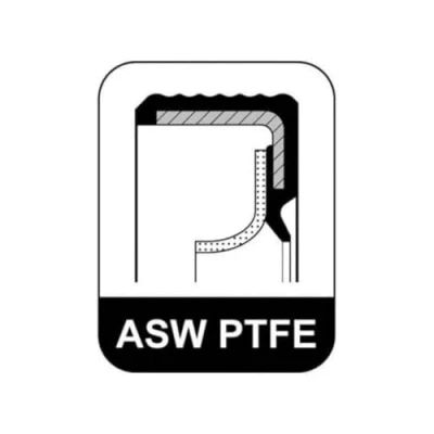 Image of 7701473494 Crankshaft Seal ELRING 169.620 with mounting sleeve PTFE (polytetrafluoroethylene)/FPM (fluoro rubber) RENAULT: CLIO 2, 4, 3