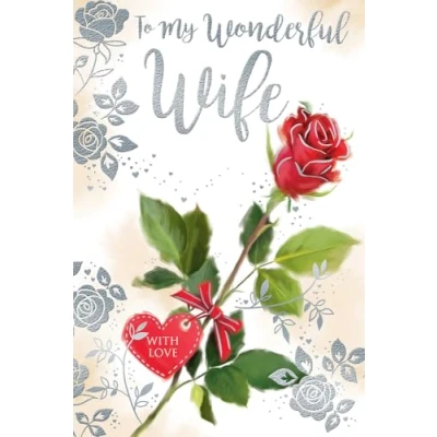Image of Wonderful WIFE Birthday card Aura Range