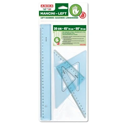 Image of Arda 70420 Man Plastic 3 Pieces Set Left Handed,