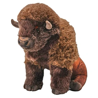 Image of Wild Republic Artist Collection, Bison, Gift for Kids, 15 inches, Plush Toy, Fill is Spun Recycled Water Bottles