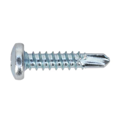 Image of Sealey Self Drilling Screw 4.2 x 19mm Pan Head Phillips Zinc Pack of 100
