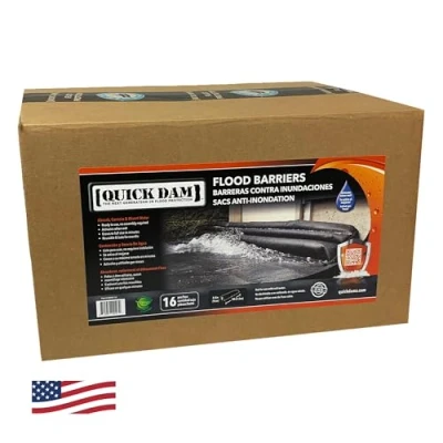 Image of Quick Dam QD65 16 Flood Barrier, Black
