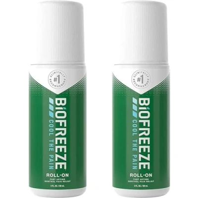 Image of Biofreeze Pain Relieving Gel Roll On 89ml (2 Pack)