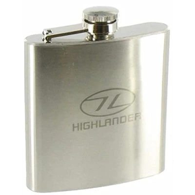 Image of Highlander Steel 170 Hip Flask Silver