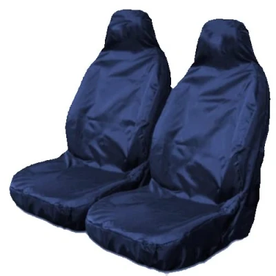 Image of Carseatcover UK® Heavy Duty NAVY WATERPROOF Car Seat Cover Protectors AIRBAG SAFE for Front Seats