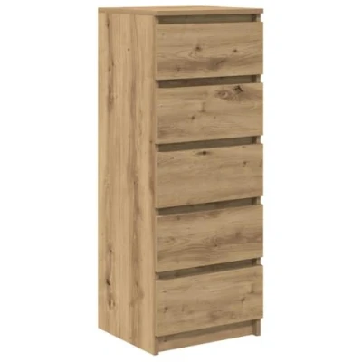 Image of vidaXL Sideboard with Drawers Artisan Oak 37.5x35x99 cm Engineered Wood