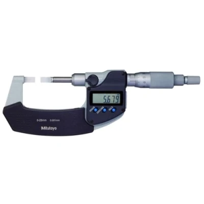 Image of Mitutoyo Digital Blade Micrometer, Blade=0, 75mm 0 25mm