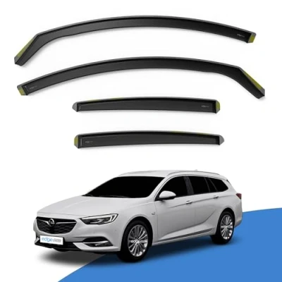 Image of Edgevisors Wind Deflectors Set Fits: Vauxhall Insignia MK2 2017 2024 5 Door Estate 4pc