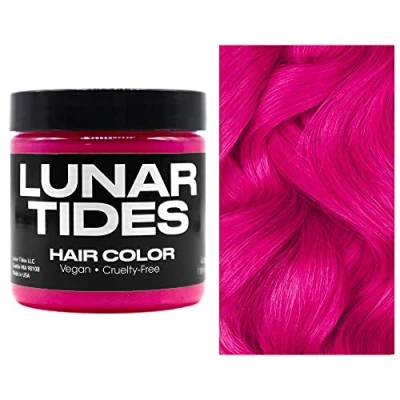 Image of Lychee Pink, semi permanent hair dye pink 118 ml Lunar Tides